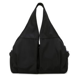 Luluwomen With Logo Yoga bag Women Travel Bag Large Capacity Female Dry And Wet Separation Sports Fitness Handbag Duffel Short Distance Light Swimming Bags