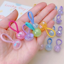 Hair Accessories 10 Pieces Infant Accessory 2cm Mini Thumb Bands For Girls Cute Star Heart Candy Jelly Hairband Little