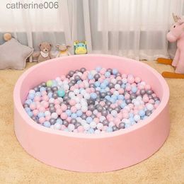 Baby Rail INS 130CM Baby Round Ocean Ball Pool Pit Indoor Playground Soft Toys Children's Playpen Fence Kids Safety Barrier Decor GiftL231027