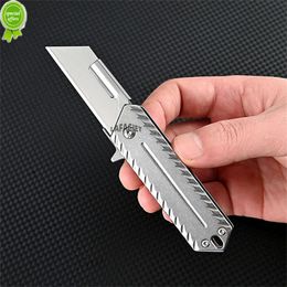 Stainless Steel Heavy Art Knife Cutting Paper Small Knife Replaceable Blade Unpacking Express Delivery Carpet Wallpaper Knife