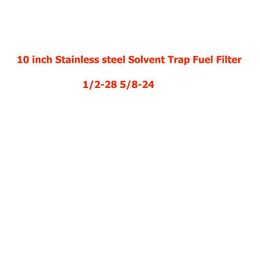 10Inch Spiral 1/2-28 5/8-24 Single Core Filters Stainless Steel Soent Trap Car Fuel Filter For Napa 4003 Wix 24003 Drop Delivery Dhg6I