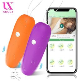 Adult Toys Bluetooth App Mini Bullet Vibrator for Women Clit Stimulator Wireless Remote Pantie Vibrating Love Egg Female Sex Toy for Adults 231027