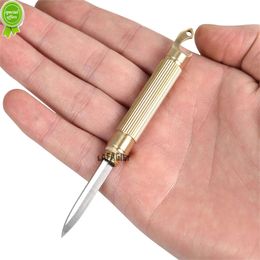 Multi-functional Brass Mini Knife Bottle Opener Portable Defensive Knife Disassemble Express Box Cutter Small Knife Hand Tool