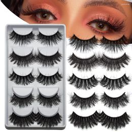 False Eyelashes MB 3D Mink Fluffy Curly Long Lasting Lashes Natural Dramatic Volume Eye Lashe Extension Thick Soft Ligh