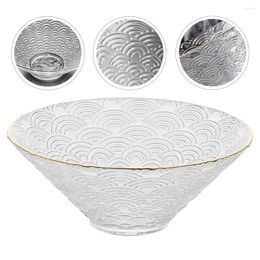 Dinnerware Sets Glass Salad Bowl Clear Japanese Ramen Decorative Fruit Mixing Serving Tableware For Fruits Salads