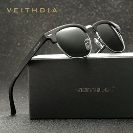 Sunglasses Frames VEITHDIA Retro Unisex Aluminum UV400 Men Polarized Vintage Eyewear Outdoor Driving Women Sun Glasses For Male 6690 231026