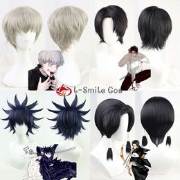 Catsuit Costumes Anime Jujutsu Kaisen Toge Inumaki Fushiguro Megumi Yuuta Okkotsu Noritoshi Kamo Cosplay Wig Heat Resistant Synthetic Hair Wigs