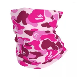 Scarves Pink Camo Camouflage Bandana Neck Cover Printed Military Magic Scarf Warm Headband Outdoor Sports Unisex Adult Washable