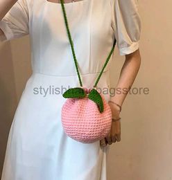 Shoulder Bags knitted soul bags wool ropes women's bagsstylishhandbagsstore