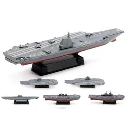 Aircraft Modle 4D 8 Styles Battleship Assembly Puzzle Model Submarine Destroyer Aircraft Militray Toy Boat 231026