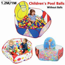 Baby Rail 1.2M Children's Pool Balls Folding Kid Play Tent Cartoon Ball Pit Pool Portable Outdoor Indoor Baby Ball Pit with Basket For KidL231027