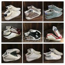 Дизайнерская обувь Новая пара итальянского бренда Super Happy Star Спортивная обувь Женская мужская обувь с блестками Классический белый Made Old Dirty