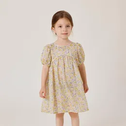 Girl Dresses MARC&JANIE Girls Summer Floral Cotton Silk 231031 French Series