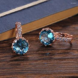 Stud Earrings Fashion Silver Color Simple Cubic Zirconia Drop For Women Wedding Jewerly Bridal Engagement Female Gifts