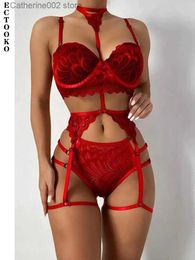 Sexy Set ECTOOKO 2022 Hot Erotic Sexy Lingerie Sets for Women Underwear Sensual Lingerie Women's Sexy Outfit pornos comes 3-Pieces T231027