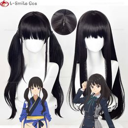 Catsuit Costumes Anime Lycoris Recoil Inoue Takina Cosplay Woman Long Black Heat Resistant Synthetic Hair Halloween Party Wigs + Wig Cap