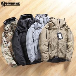 Men s Jackets Mens Snow Parkas Hooded Windproof Waterproof Brand Down Jacket High Quality Winter Puffer Thicken Outdoors Coats 2023 231027