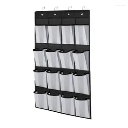 Storage Boxes Over Door Shoe Organizer 16 Large Pocket Rack The With 4 Metal Strong Hooks Multi Function Pouch For Men