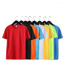 Men's T Shirts Summer Quick-drying Round Neck Sport T-shirt Shirt Running Male Breathable Sportswear Solid Color Clothing