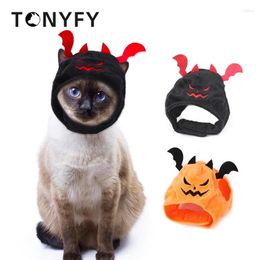 Dog Apparel Pet Hat Cute Pumpkin Halloween Cat Bat Dress Up Headdress Cosplay Costume Funny Party Decorative Headgear Puppy Supplies