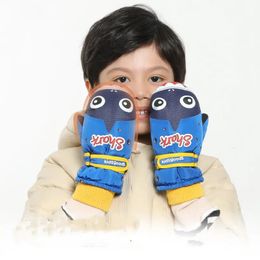 Children's Finger Gloves Winter Warm Snowboarding Ski Gloves Kids Snow Mittens Waterproof Skiing Breathable Children Gloves For Girl Boy Size S-L 231026