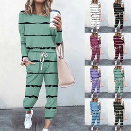 Gym Clothing Women's Two Piece Outfit Long Sleeve Crewneck Pullover Tops And Pants Work Out Outfits Wedding Jumpsuits For Women Bride