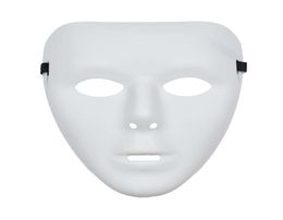 Jabbawockeez Plain White Face Full Mask For Halloween Masquerade Drama Party HipHop Ghost Dance Performances Props XBJK21054757047