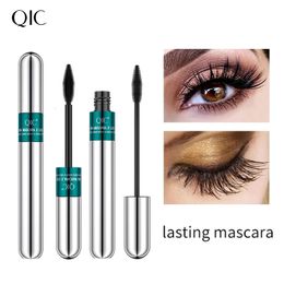 Mascara QIC Double Effect 4D 2 Brush Heads Waterproof Long Curl Natural Thick Eyelash 2in1 Eye Black 231027