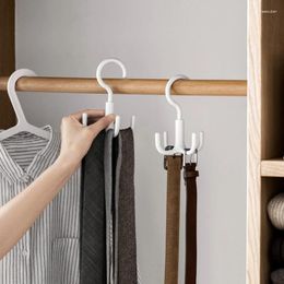 Hooks Multi-Purpose Bathroom Towel Rack Kitchen Organizer Punch-Free Storage 360 Degree Rotatable 4 Claw