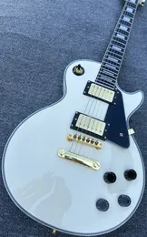 Customisierte E -Gitarrencreme White Caston Importierte Farbe helllicht Gold Accessoires, Blitzpaket
