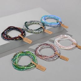 Charm Bracelets Fashion Natural Stone Beaded 4PcsSet Healing Reiki Crystal Quartz Bangles Women Men Energy Meditation Gifts 231027