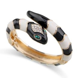 Bangle HAHA TOTO Girl's Animal Cute Snake Bracelet Bangle For Party Prom Gold Plated with Rhinestones Cuff Bracelet Enamel Bangle 231027