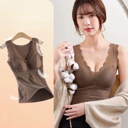 Camisoles & Tanks Plus Size Vest Thermal Women Winter Clothing Underwear Warm Top Inner Wear Bra Camisole Sexy Lingerie