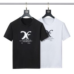 Summer T Shirt Mens Womens Designers T-shirts Loose Tees Tops Man Casual Shirt LuxurysRound collar 100% cotton crease resistant an314P