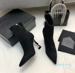 2023 Genuine Leather sole for women Booties luxury designer heeled shoes factory footwear with box