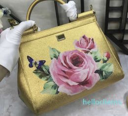 Flowers Luxurys Handbag G Women Designer Totes Elegant Shoulder Bags Leather Shopper Bags Crossbody Mirror-quality Tote Bag Lady Rose Purse