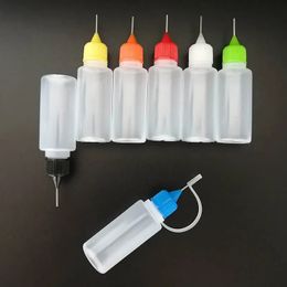 Food Savers Storage Containers 5Pcs 1Pcs 10 20 30 50 100ml Squeeze Bottles Needle Tip PE Glue Applicator Bottle Craft Tool Transparent for Paper Quilling 231027