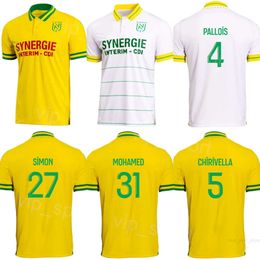 Nantes 21 CASTELLETTO Soccer Jerseys 23/24 Club 25 MOLLET 8 MOUTOUSSAMY 11 COCO 6 DOUGLAS 29 MERLIN PIERRE-GABRIEL BAMBA MOHAMED SIMON CHIRIVELLA Football Shirt Kits