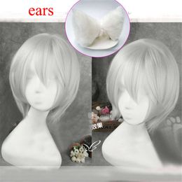 Catsuit Costumes Tomoe Himemashita / Kiss Cosplay Costumes Kamisama with Fox Ears Men Women Hair + Wig Cap