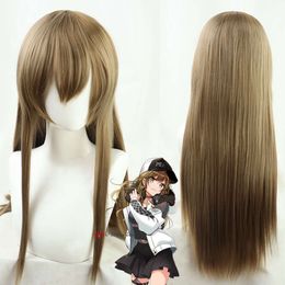 Catsuit Costumes Yamate Kyo D4DJ DJ Peaky P-key Cosplay Wigs Brown Yellow Long Straight Heat Resistant Synthetic Hair Anime Role Play Wig