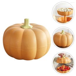 Storage Bottles Decorative Pumpkin Jar Multi-function Sugar Desktop Candy Case Supply