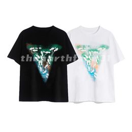 Luxury Fashion Brand Mens T Shirt Foam Feet Letter Print Short Sleeve Round Neck Summer Loose T-Shirt Top Black White225p