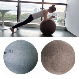 Yoga Balls Premium Ball Protective Cover Gym Workout Balance and Bottom Ring for Exercise Fitness Accessories 231027