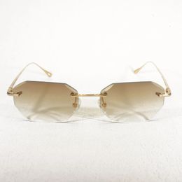 Sunglasses Frames Lens Shape Rimless Men Accessories for Outdoor Metal Frame Eyeglasses Shade 231026