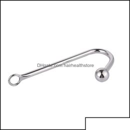 Other Health Beauty Items Beauty Items 120G Stainless Steel Anal Hook With Beads Hole Metal Butt Plug Anus Fart Putty Slave Prostate Dhber