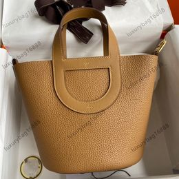 new style Classic bucket bag Designer Tote bag bucket bag clutch bags Women's wrist bag ln the loop Leather Senior Handmade high-end hardware Original gift box Picotin a