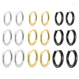 Hoop Earrings Small Lightweight Set Women Hypoallergenic Stainless Steel Everyday Drop