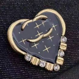 Pins Brooches Designer Brooch Pin Broche Fashion Have Cgletter Gold Plated Sier Crystal Pearl Women Brand Letter Romantic Couple Gift99f799f7