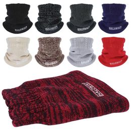 Scarves Warm Neck Cover Cold-proof Bib Windproof Snood Cowl Tube Autumn Winter Scarf Thermal Warmer Fleece Knitted