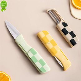 2 In 1 Peeler Vegetables Fruit Stainless Steel Knife Cucumber Grater Potato Slicer Portable Sharp 135 Rotate Blade Kitchen Tool